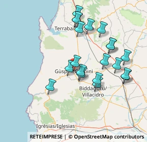 Mappa SS 126, 09036 Guspini SU, Italia (15.6755)