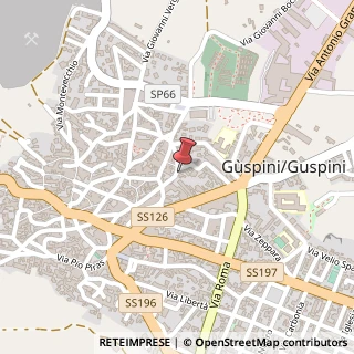 Mappa Via G. Carducci, 94, 09036 Guspini, Medio Campidano (Sardegna)