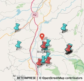 Mappa Contrada Fria, 87043 Bisignano CS, Italia (9.42)