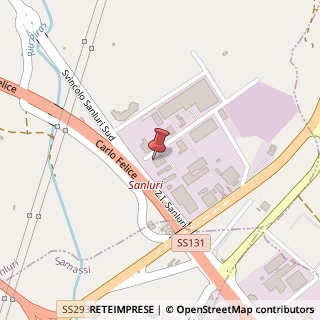Mappa Strada Statale 131 Carlo Felice, 41, 09025 Sanluri, Medio Campidano (Sardegna)
