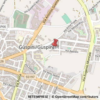 Mappa Via Appiani, 12, 09036 Guspini, Medio Campidano (Sardegna)
