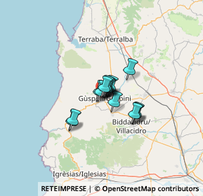 Mappa Vico I' Giardini, 09036 Guspini SU, Italia (6.51533)