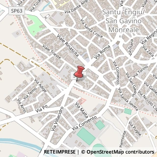 Mappa Piazza Battisti, 7, 09037 San Gavino Monreale, Medio Campidano (Sardegna)