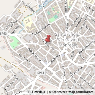 Mappa Via s. croce 7, 09037 San Gavino Monreale, Medio Campidano (Sardegna)
