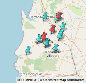 Mappa RUGGERI LUCA, 09036 Guspini SU, Italia (11.07412)