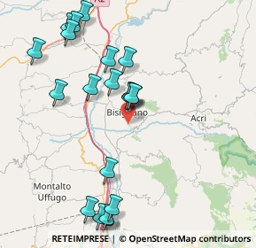 Mappa Via delle Mimose, 87043 Bisignano CS, Italia (9.6365)