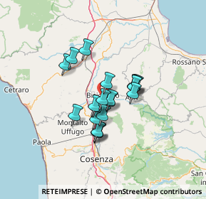 Mappa Via delle Mimose, 87043 Bisignano CS, Italia (9.896)