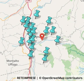 Mappa Contrada Cocozzello, 87041 Acri CS, Italia (6.8365)