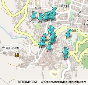 Mappa Via Roma, 87041 Acri CS, Italia (0.1925)