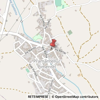 Mappa Via Alfonso Lamarmora, 4, 09020 Pimentel, Medio Campidano (Sardegna)