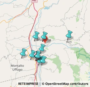 Mappa Via dei Gelsi, 87043 Bisignano CS, Italia (6.96182)