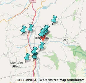 Mappa Via dei Gelsi, 87043 Bisignano CS, Italia (5.53077)