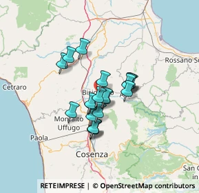 Mappa Via dei Gelsi, 87043 Bisignano CS, Italia (9.972)