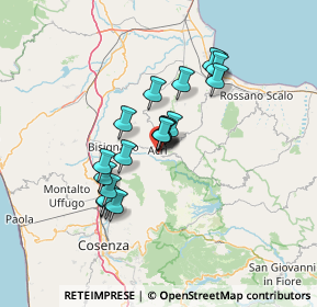 Mappa Via della Sila, 87041 Acri CS, Italia (11.8035)