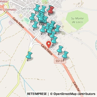 Mappa SS 131 Carlo Felice, 09027 Serrenti SU, Italia (0.53333)