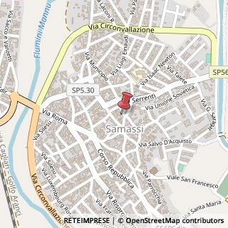 Mappa Via Municipio, 1, 09030 Samassi, Medio Campidano (Sardegna)