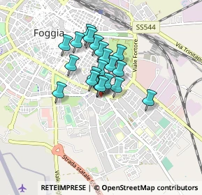 Mappa Via Pietro Colletta, 71122 Foggia FG, Italia (0.6065)