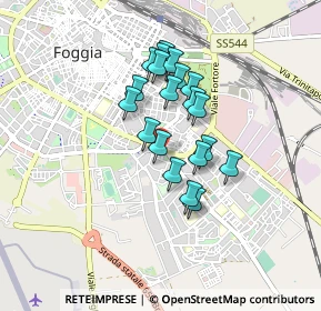 Mappa Via Pietro Colletta, 71122 Foggia FG, Italia (0.697)