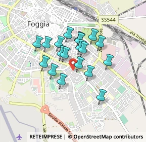Mappa Via Michele Antonio Fini, 71100 Foggia FG, Italia (0.7055)
