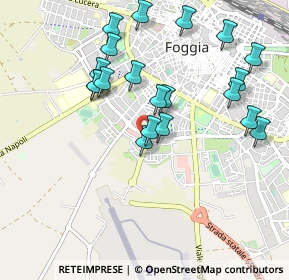 Mappa Via Ugo Miraglia, 71122 Foggia FG, Italia (1.039)