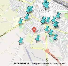 Mappa Via Ugo Miraglia, 71122 Foggia FG, Italia (1.141)