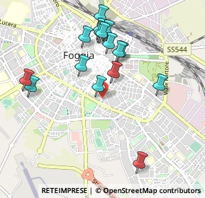 Mappa Viale Ofanto, 71121 Foggia FG, Italia (1.03813)