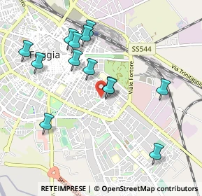 Mappa Via Gaetano Amatruda, 71121 Foggia FG, Italia (1.04615)