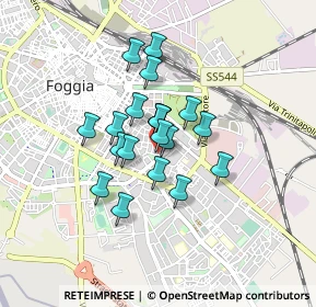 Mappa Via Gaetano Amatruda, 71121 Foggia FG, Italia (0.6175)