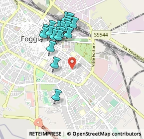 Mappa Via Gaetano Amatruda, 71121 Foggia FG, Italia (1.0125)