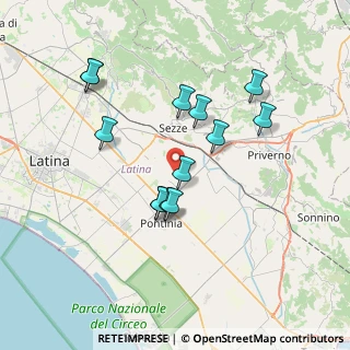 Mappa Via Migliara 46 Sx, 04014 Pontinia LT, Italia (7.04)