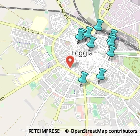Mappa Via Edmondo de Amicis, 71121 Foggia FG, Italia (1.00545)