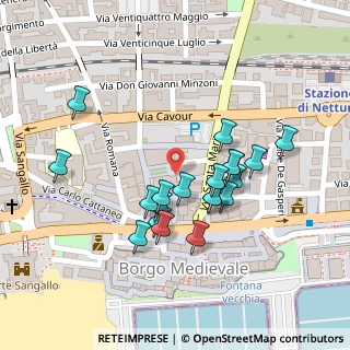 Mappa Piazza Mercato, 00048 Nettuno RM, Italia (0.1105)