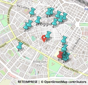 Mappa Via Tiro a Segno, 71121 Foggia FG, Italia (0.5355)