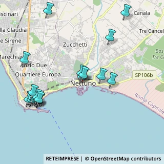 Mappa Via Napoli, 00048 Nettuno RM, Italia (2.45294)
