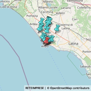 Mappa Via Antonio Gramsci, 00048 Anzio RM, Italia (8.4375)