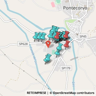 Mappa Via Aldo Moro, 03037 Pontecorvo FR, Italia (0.2975)
