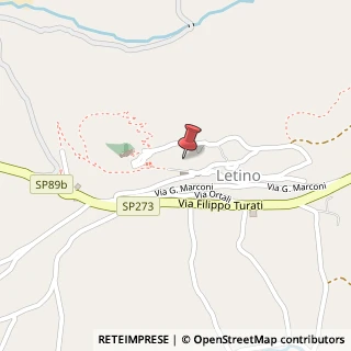 Mappa Via Duca Degli Abruzzi, 29, 81010 Letino, Caserta (Campania)