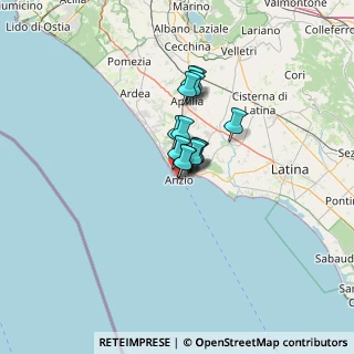 Mappa Via Santa Teresa, 00042 Anzio RM, Italia (7.35769)