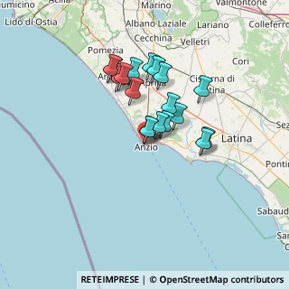 Mappa Via Santa Teresa, 00042 Anzio RM, Italia (11.45389)