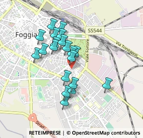 Mappa Piazza Alcide de Gasperi, 71122 Foggia FG, Italia (0.782)