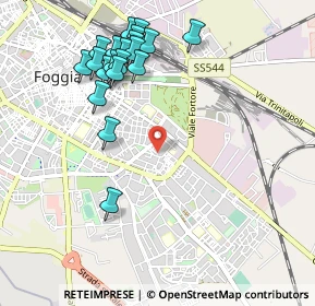 Mappa Piazza Alcide de Gasperi, 71122 Foggia FG, Italia (1.173)