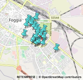 Mappa Piazza Alcide de Gasperi, 71122 Foggia FG, Italia (0.582)