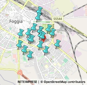 Mappa Piazza Alcide de Gasperi, 71122 Foggia FG, Italia (0.6955)