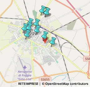 Mappa Piazza Alcide de Gasperi, 71122 Foggia FG, Italia (1.73455)