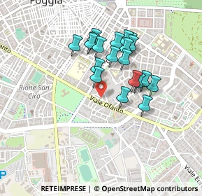 Mappa Via Ordona - Lavello, 71121 Foggia FG, Italia (0.402)