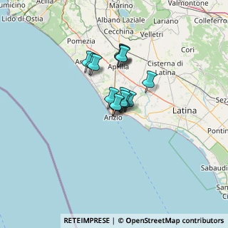 Mappa Via Penelope, 00042 Anzio RM, Italia (8.72267)