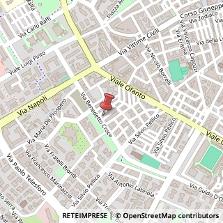 Mappa Via Benedetto Croce, 26, 71122 Foggia, Foggia (Puglia)