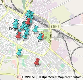 Mappa Via Nazzareno Strampelli, 71121 Foggia FG, Italia (1.051)