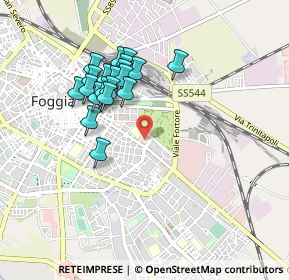 Mappa Via Nazzareno Strampelli, 71121 Foggia FG, Italia (0.866)