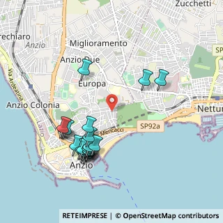 Mappa Via Corradino di Svevia, 00042 Anzio RM, Italia (1.0895)